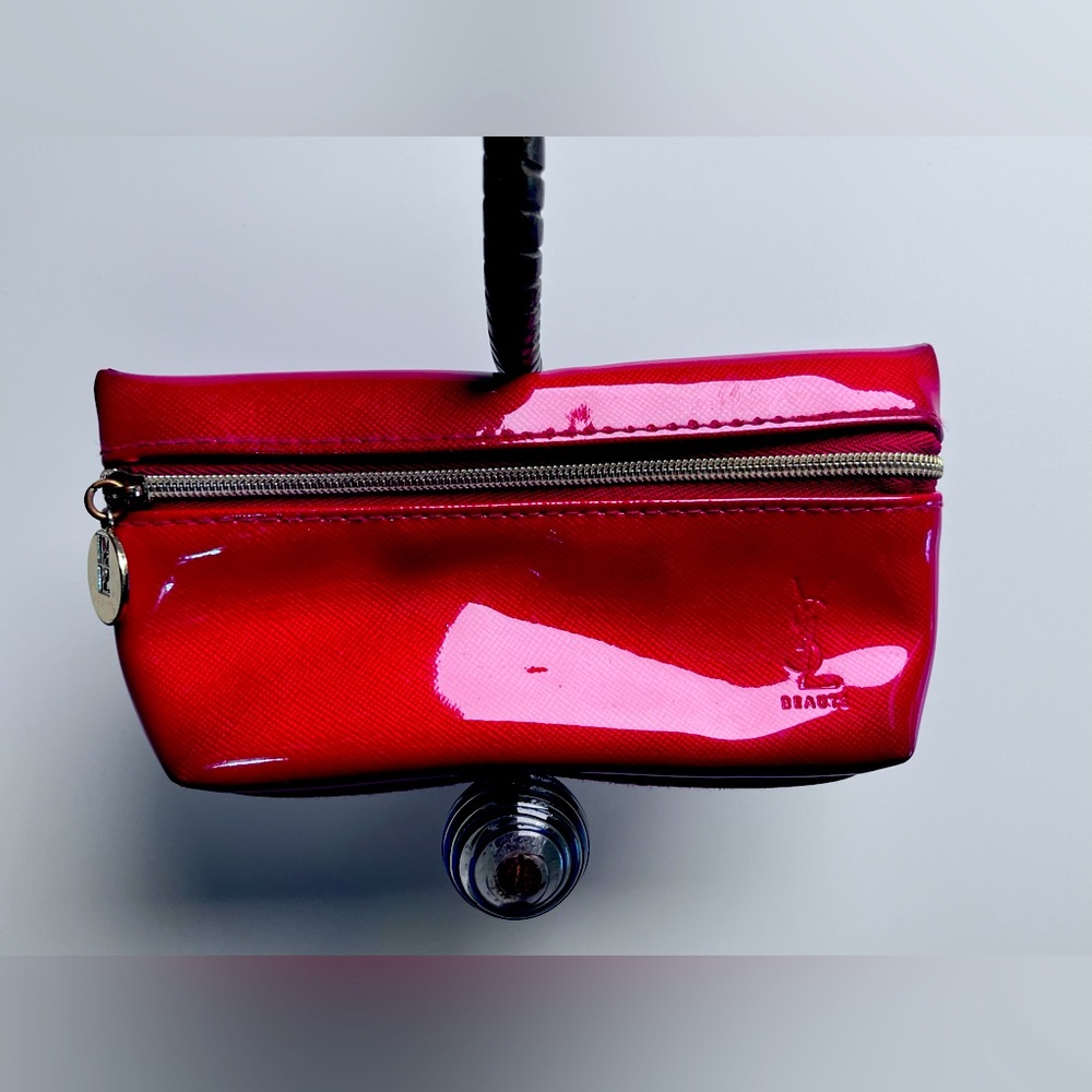 Yves Saint Laurent small make-up bag/pouche, Candy Apple Red in Colour, NWOT!